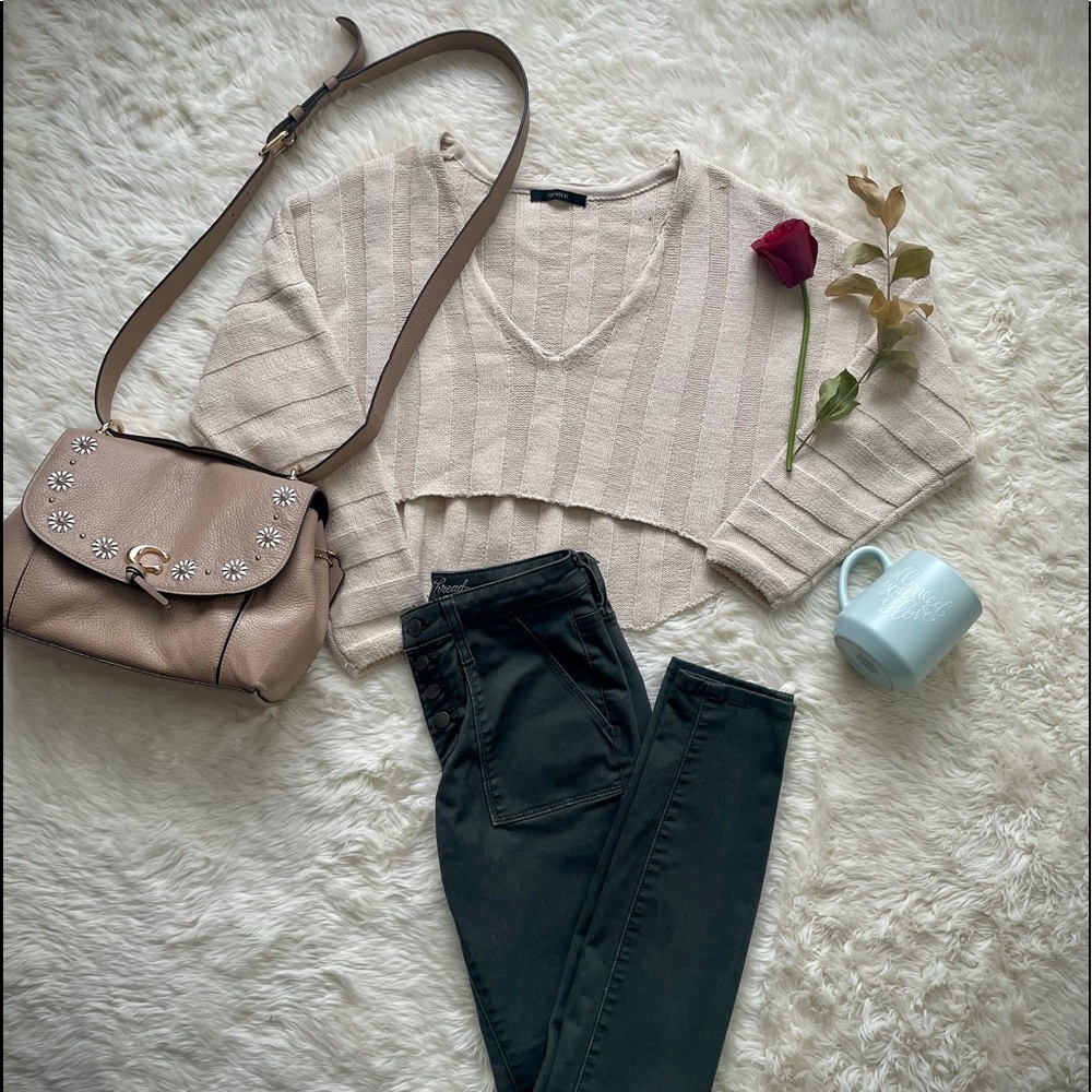 Forever 21 Cropped Knit Sweater